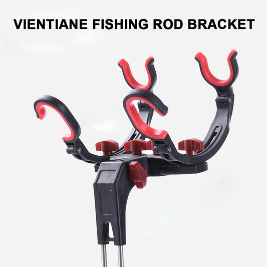 26-Supporto universale per canne da pesca regolabile a 360 gradi.