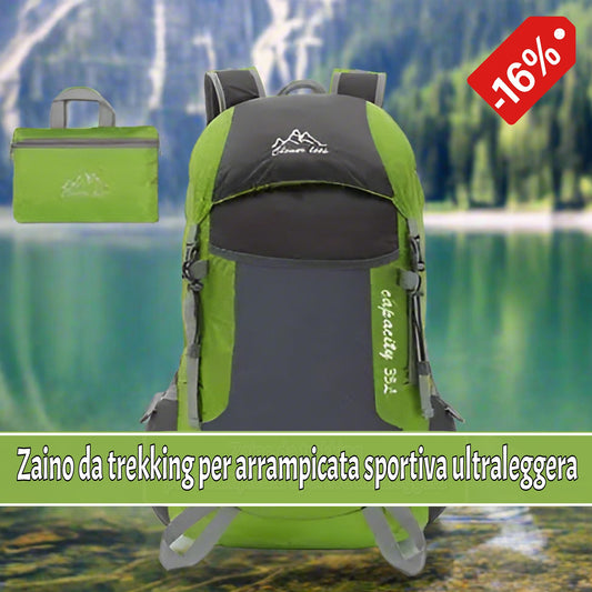 01-Zaino da trekking per arrampicata sportiva ultraleggera