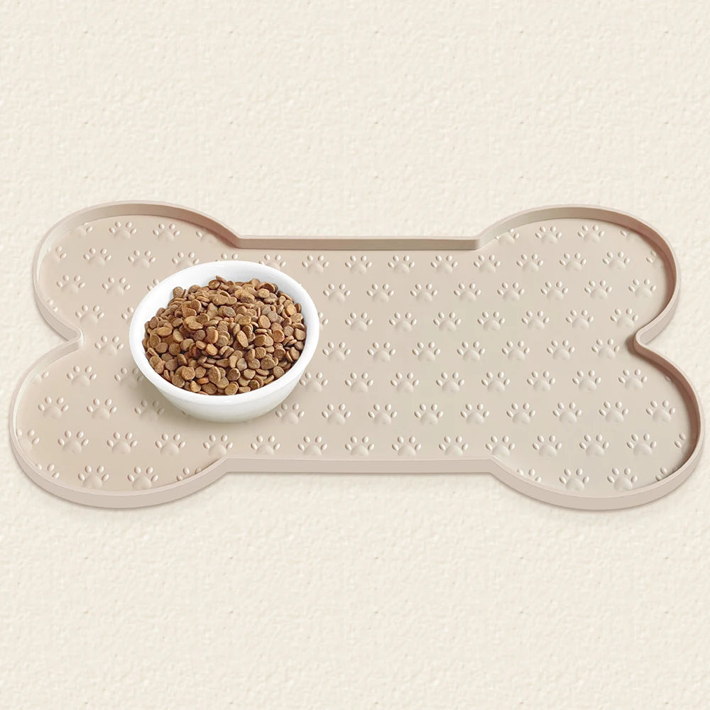 Tappetini Pet Feeding Mat Silicone Dog Food Mat Anti-Slip And Waterproof Dog Bowl Mat,Thickened Dog And Cat Mat For Food And Water