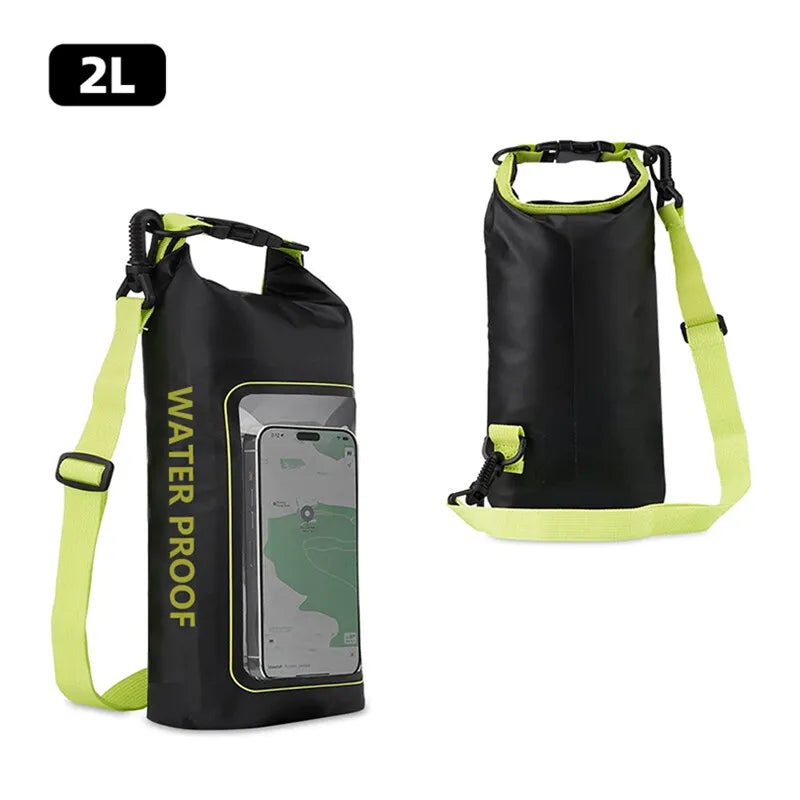 01-Borsa impermeabile 2L touch screen | Trekking, kayak, surf, rafting