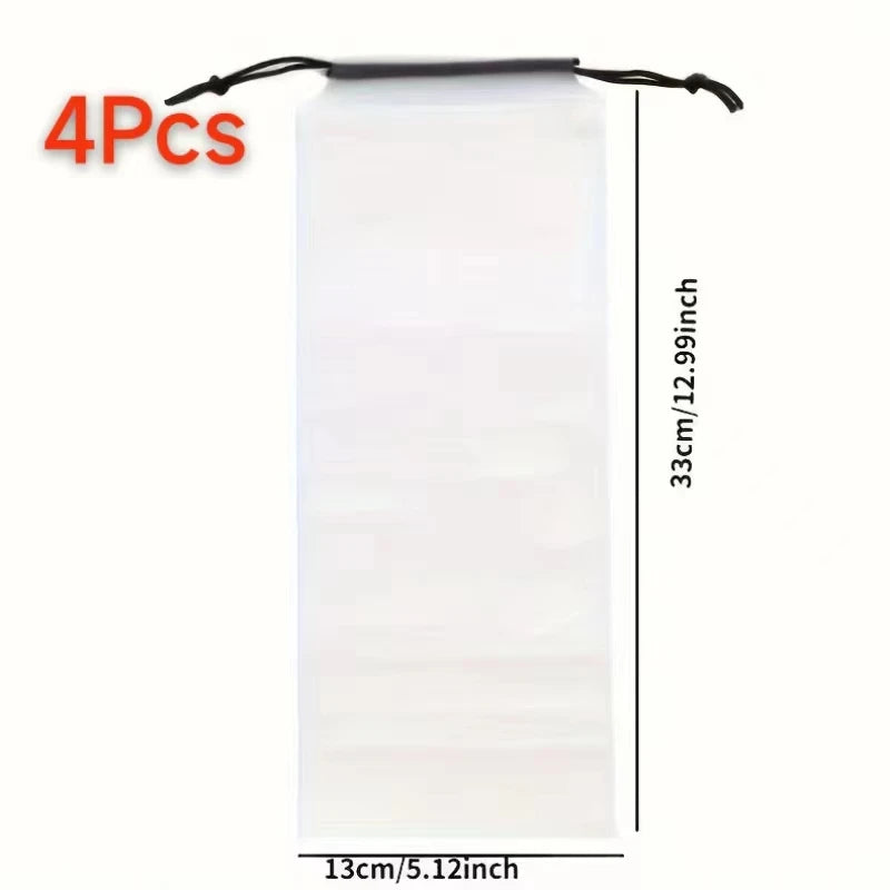 Transparent Waterproof Umbrella Storage Bag Organizer Umbrella Accessories Portable Reusable Drawstring Bag Home Storage bag