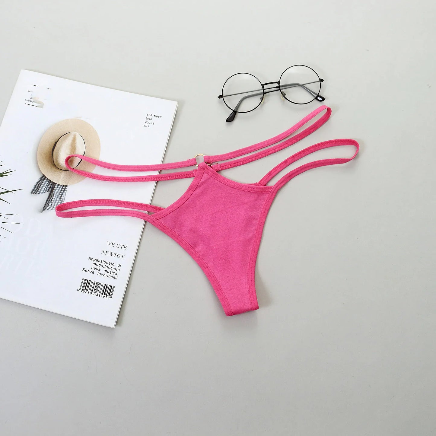 Sexy Lingerie Women Panties Bandage Briefs Female T back Thong Underwear Soft Comfortable Briefs Hollow Out Solid Panties