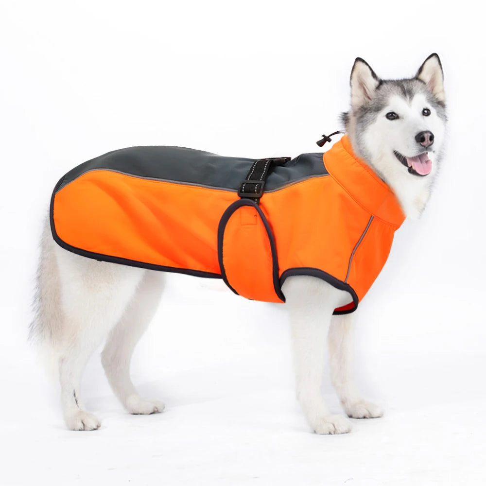 Warm Big Dog Clothes Waterproof Pet Large Dog Jacket Coat Winter Dogs Pets Clothing For French Bulldog Puppy Ropa Perro M-3XL