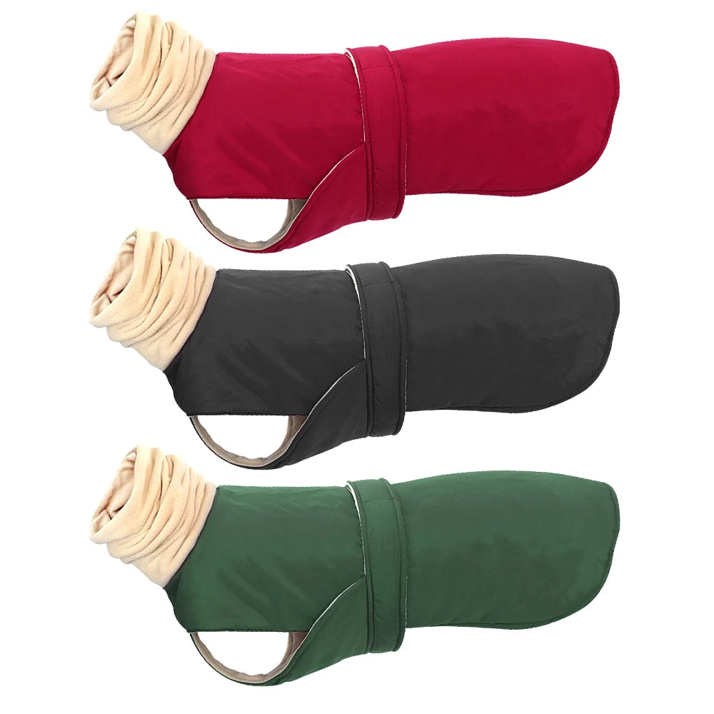 Winter Warm Pet Dog Clothes Waterproof Dog Jacket For Medium Large Dogs Thick Dogs Clothing Coat Greyhound Wolfhound Shepherd