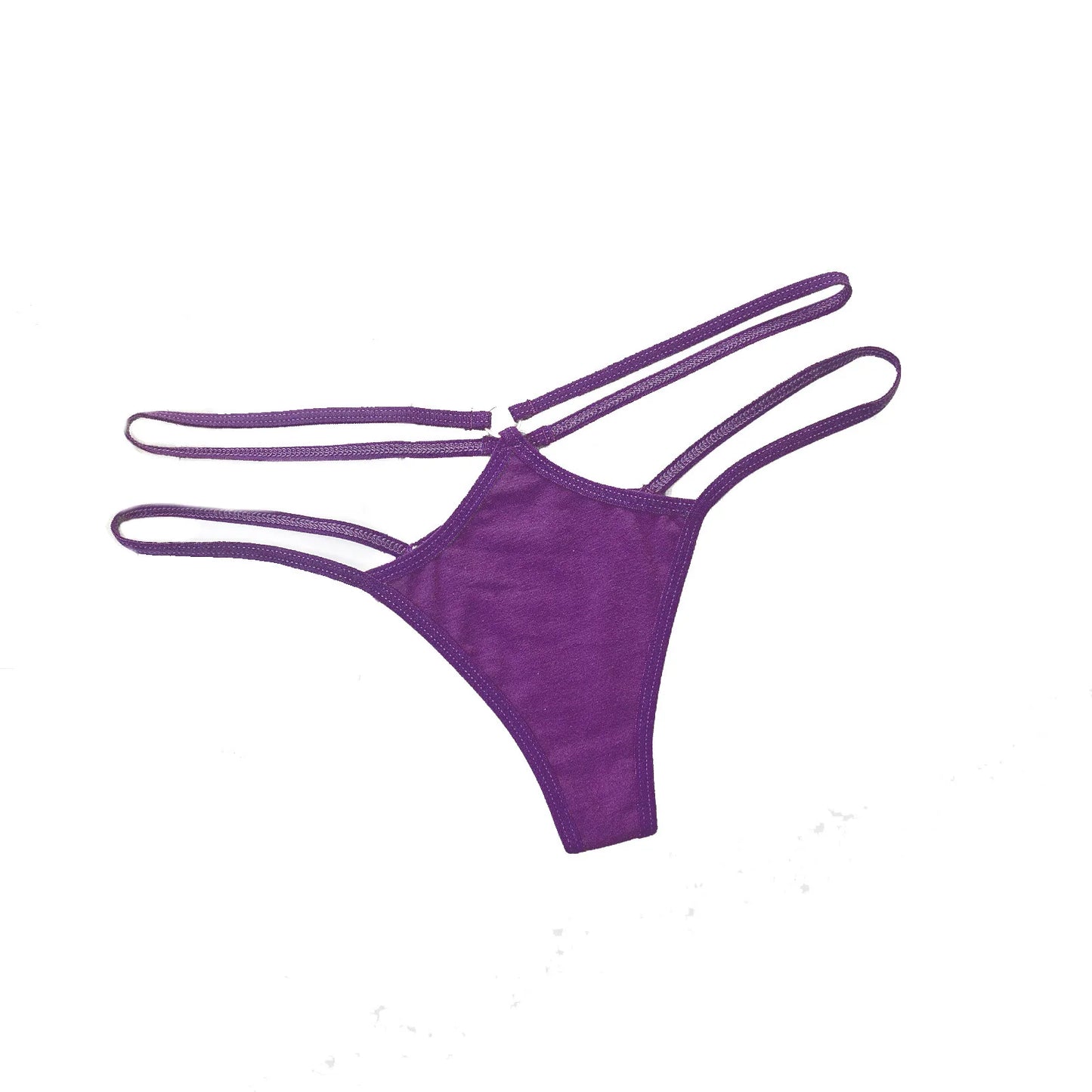 Sexy Lingerie Women Panties Bandage Briefs Female T back Thong Underwear Soft Comfortable Briefs Hollow Out Solid Panties