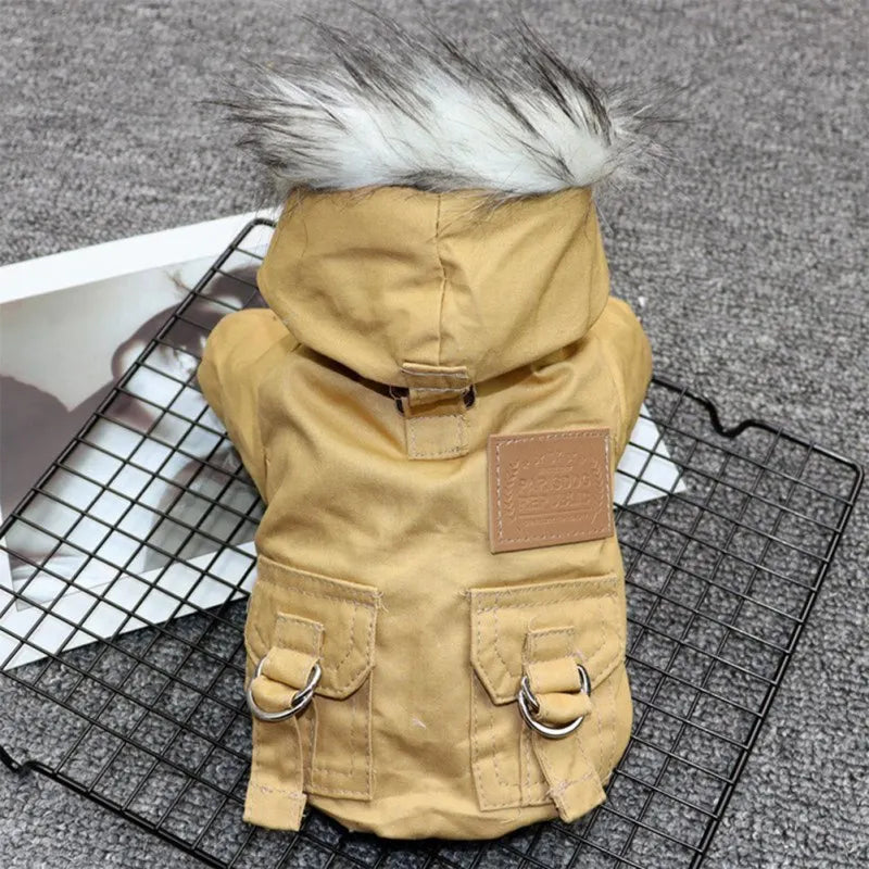 Vestiti Winter Dog Clothes Puppy Pet Dog Coat Jacket For Small Medium Dog Thicken Warm Chihuahua Yorkies Hoodie Pets Clothing