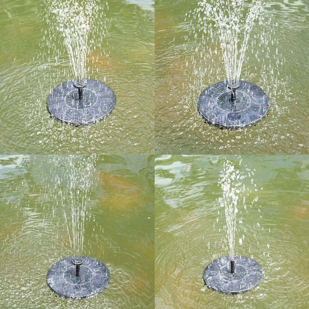 Mini Solar Water Fountain Pool Pond Waterfall Fountain Garden Decoration Outdoor Bird Bath Solar Powered Fountain Floating Water