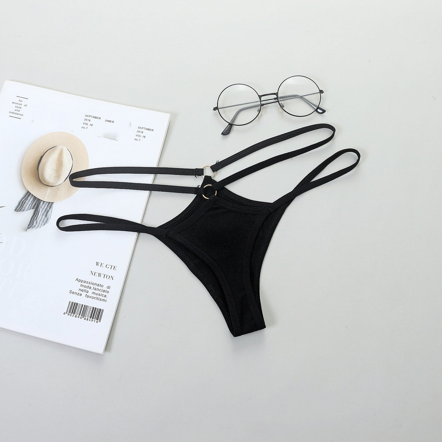 Sexy Lingerie Women Panties Bandage Briefs Female T back Thong Underwear Soft Comfortable Briefs Hollow Out Solid Panties