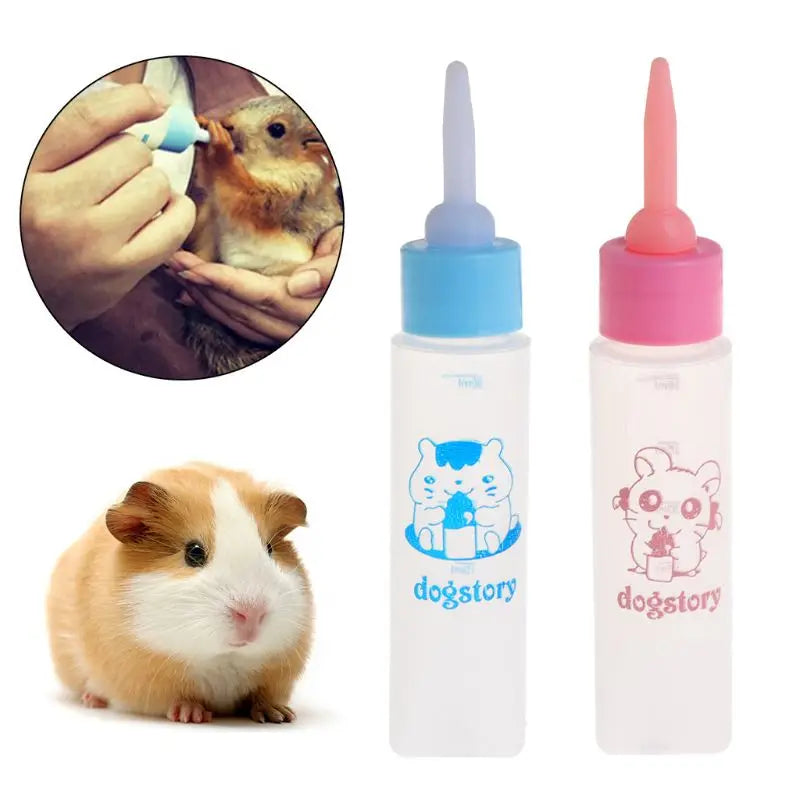 Pet Milk Bottle 30ml Silicone Nipple Small Animal Feeding Hamster Cat Dogs Puppy