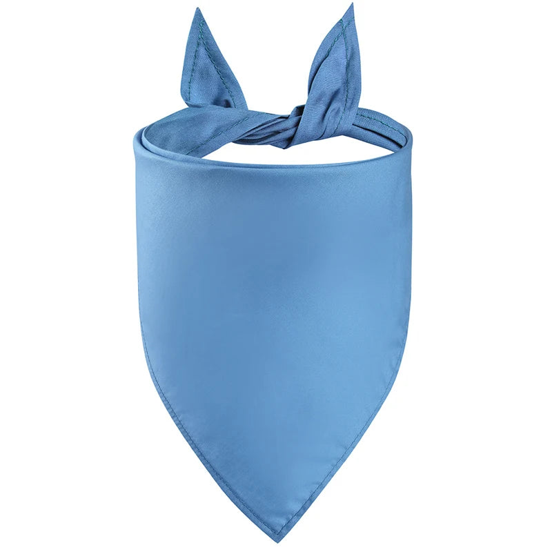 Solid Color Pet Dog Bandanas Soft Cotton Washable Puppy Bibs Small Large Dog Cat Saliva Scarf Pets Supplies Grooming Accessories