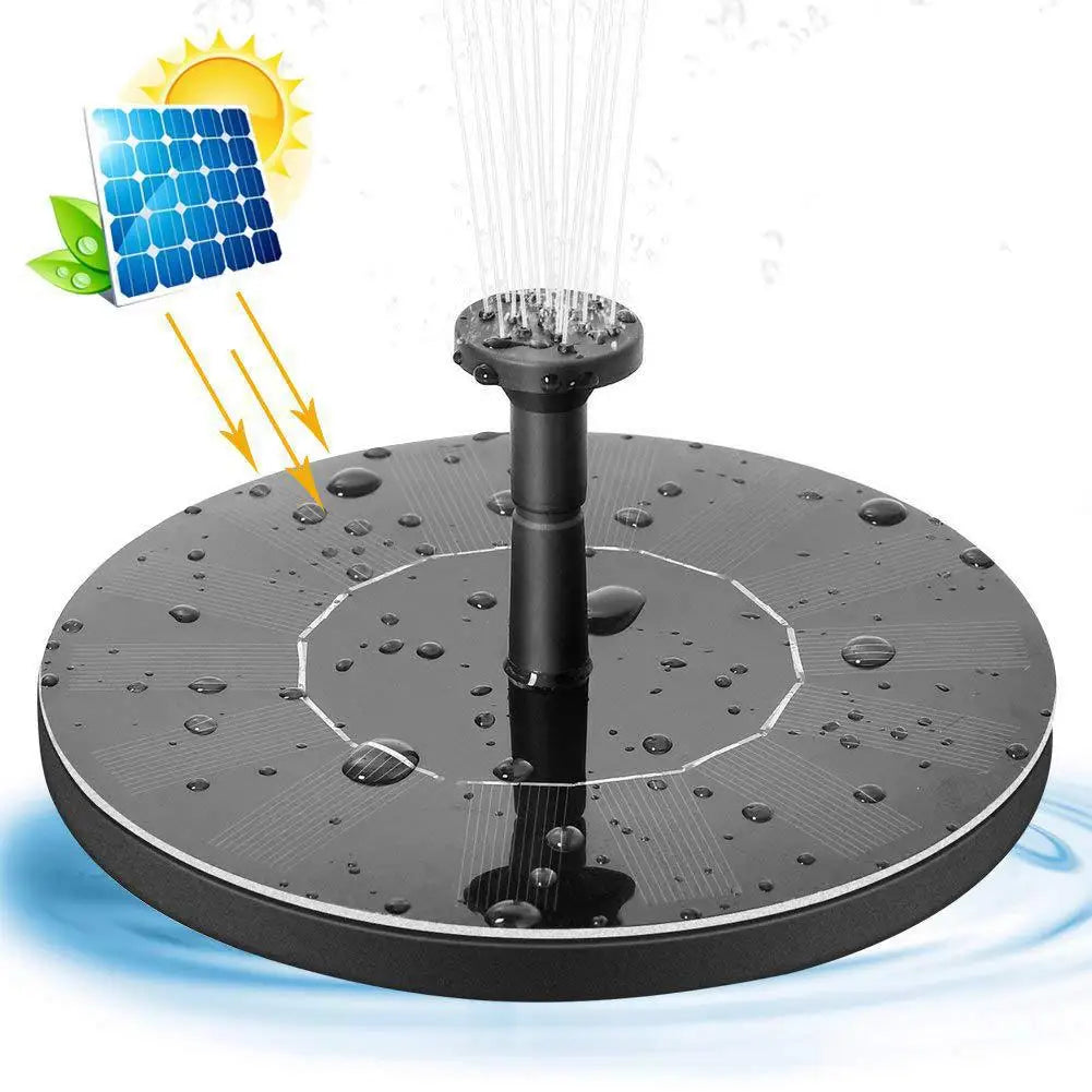 Mini Solar Water Fountain Pool Pond Waterfall Fountain Garden Decoration Outdoor Bird Bath Solar Powered Fountain Floating Water