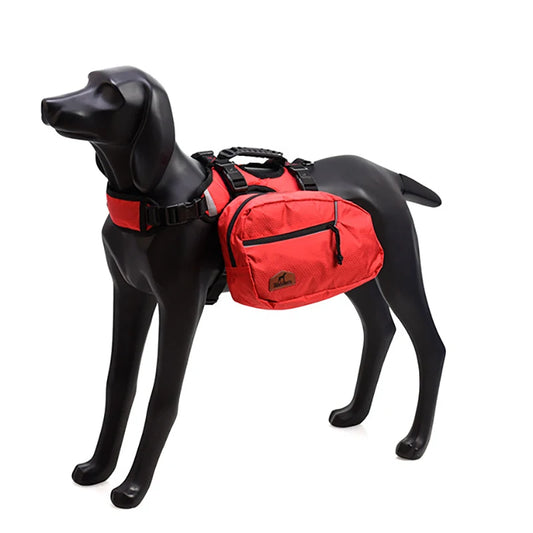 Pettorina Removable Dog Backpack Harness Reflective Outdoor Pet Vest Harnesses Travel Camping Hiking Medium Large Dogs Saddle Bags