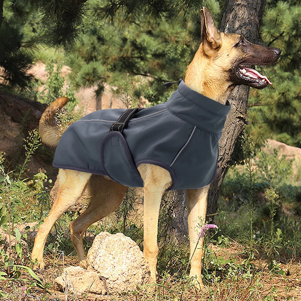 Warm Big Dog Clothes Waterproof Pet Large Dog Jacket Coat Winter Dogs Pets Clothing For French Bulldog Puppy Ropa Perro M-3XL