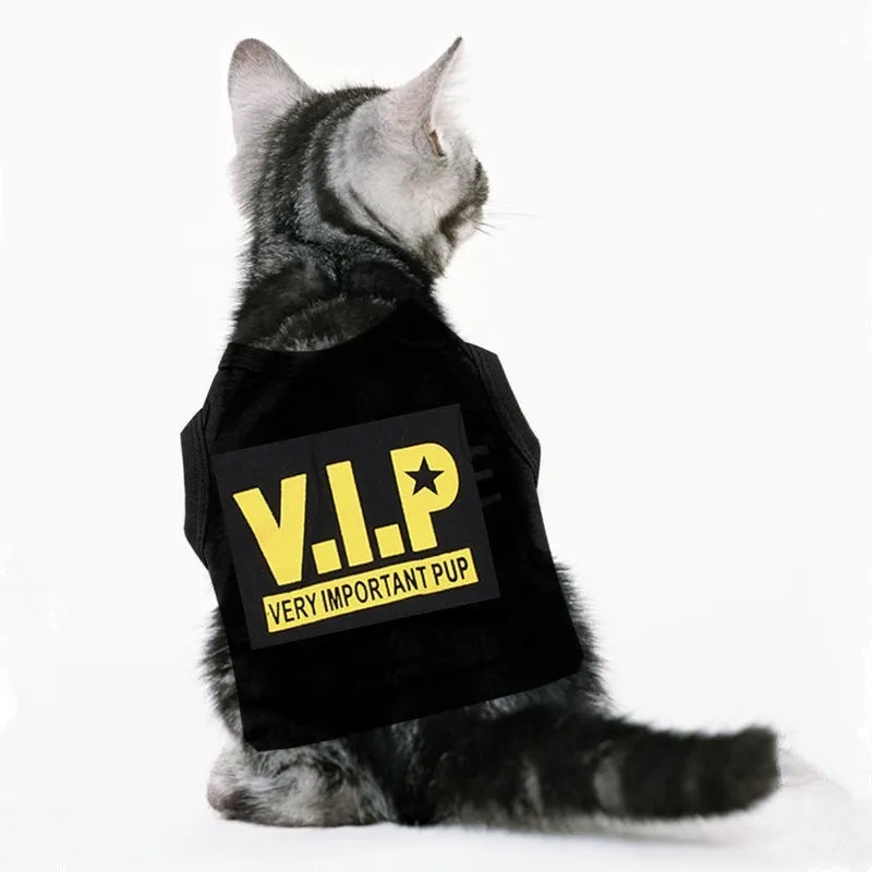 Vestiti Pet Dog Clothes For Dog Cat Vest  T Shirts Pet Costume Cotton Clothes For Small Dogs Chihuahua Cool Puppy Clothing For Kitty 40