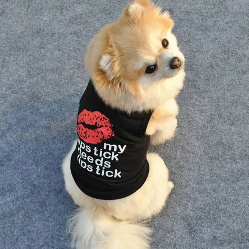 Vestiti Pet Dog Clothes For Dog Cat Vest  T Shirts Pet Costume Cotton Clothes For Small Dogs Chihuahua Cool Puppy Clothing For Kitty 40