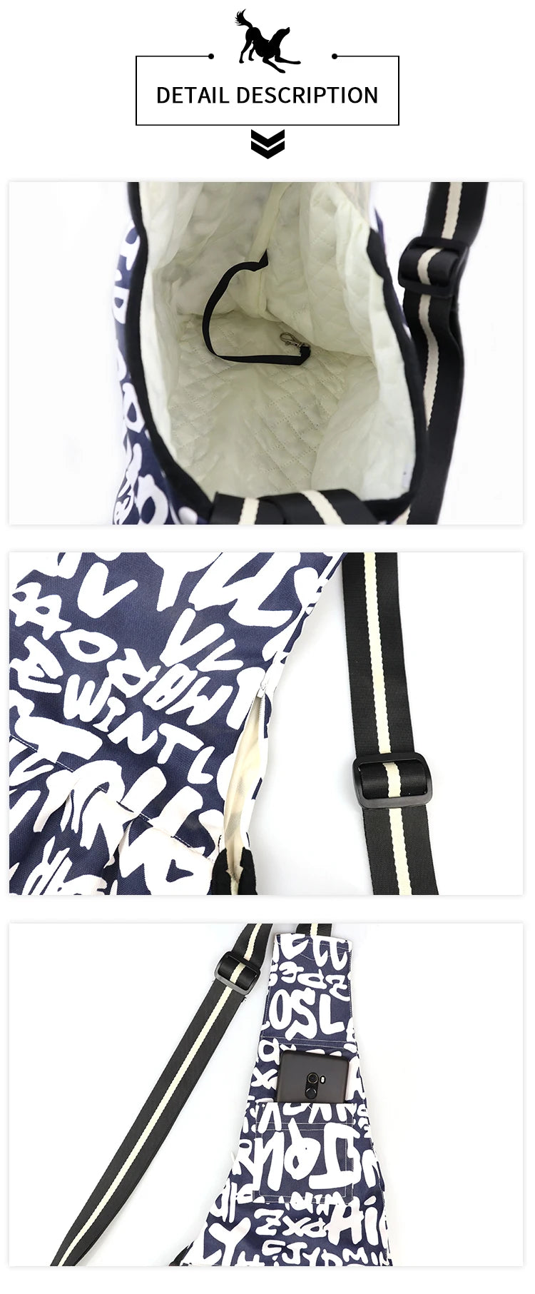 TAILUP Pet Dog Sling Bags Outdoor Windproof Carriers For Small Cats and Puppies