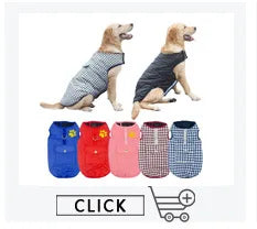 Warm Big Dog Clothes Waterproof Pet Large Dog Jacket Coat Winter Dogs Pets Clothing For French Bulldog Puppy Ropa Perro M-3XL