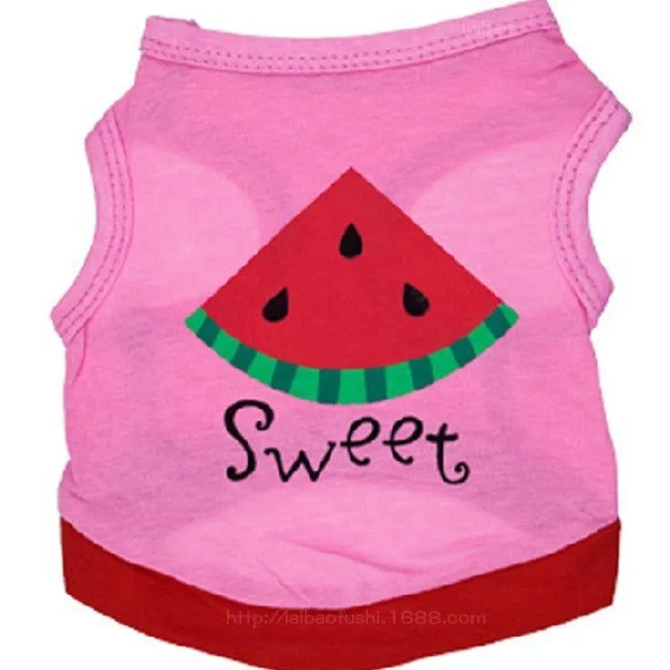 Vestiti Pet Dog Clothes For Dog Cat Vest  T Shirts Pet Costume Cotton Clothes For Small Dogs Chihuahua Cool Puppy Clothing For Kitty 40