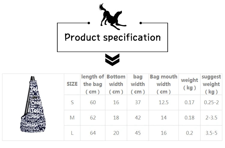 TAILUP Pet Dog Sling Bags Outdoor Windproof Carriers For Small Cats and Puppies