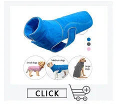 Warm Big Dog Clothes Waterproof Pet Large Dog Jacket Coat Winter Dogs Pets Clothing For French Bulldog Puppy Ropa Perro M-3XL