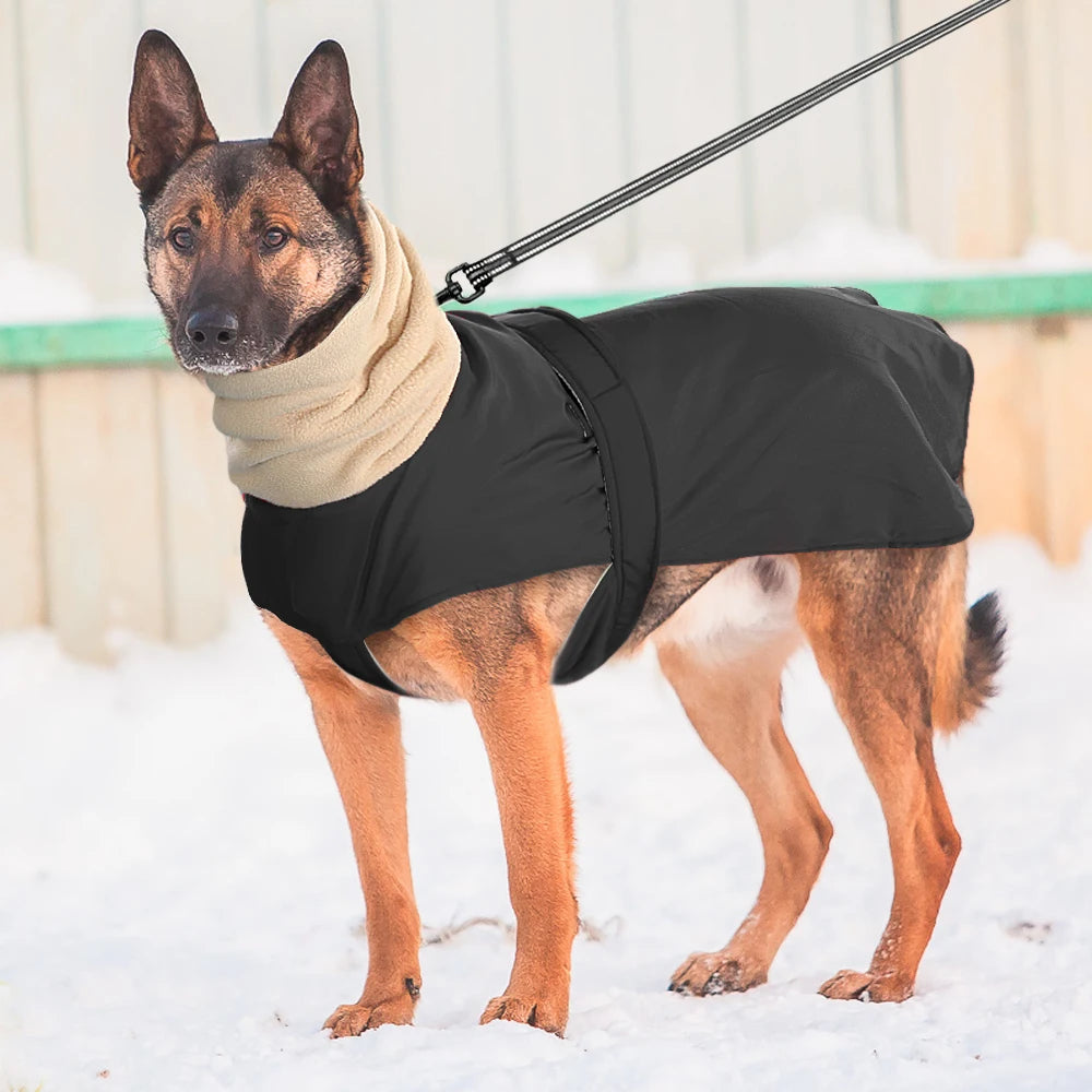 Winter Warm Pet Dog Clothes Waterproof Dog Jacket For Medium Large Dogs Thick Dogs Clothing Coat Greyhound Wolfhound Shepherd