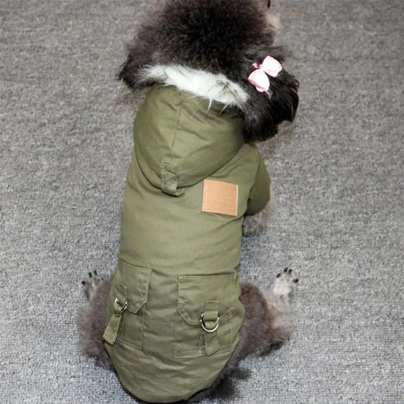 Vestiti Winter Dog Clothes Puppy Pet Dog Coat Jacket For Small Medium Dog Thicken Warm Chihuahua Yorkies Hoodie Pets Clothing
