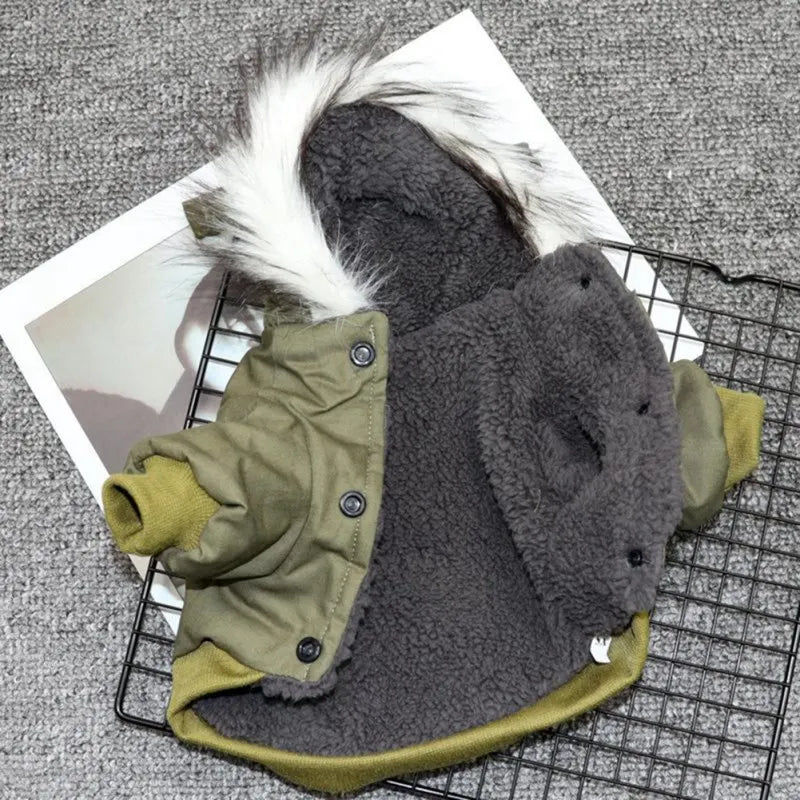 Vestiti Winter Dog Clothes Puppy Pet Dog Coat Jacket For Small Medium Dog Thicken Warm Chihuahua Yorkies Hoodie Pets Clothing
