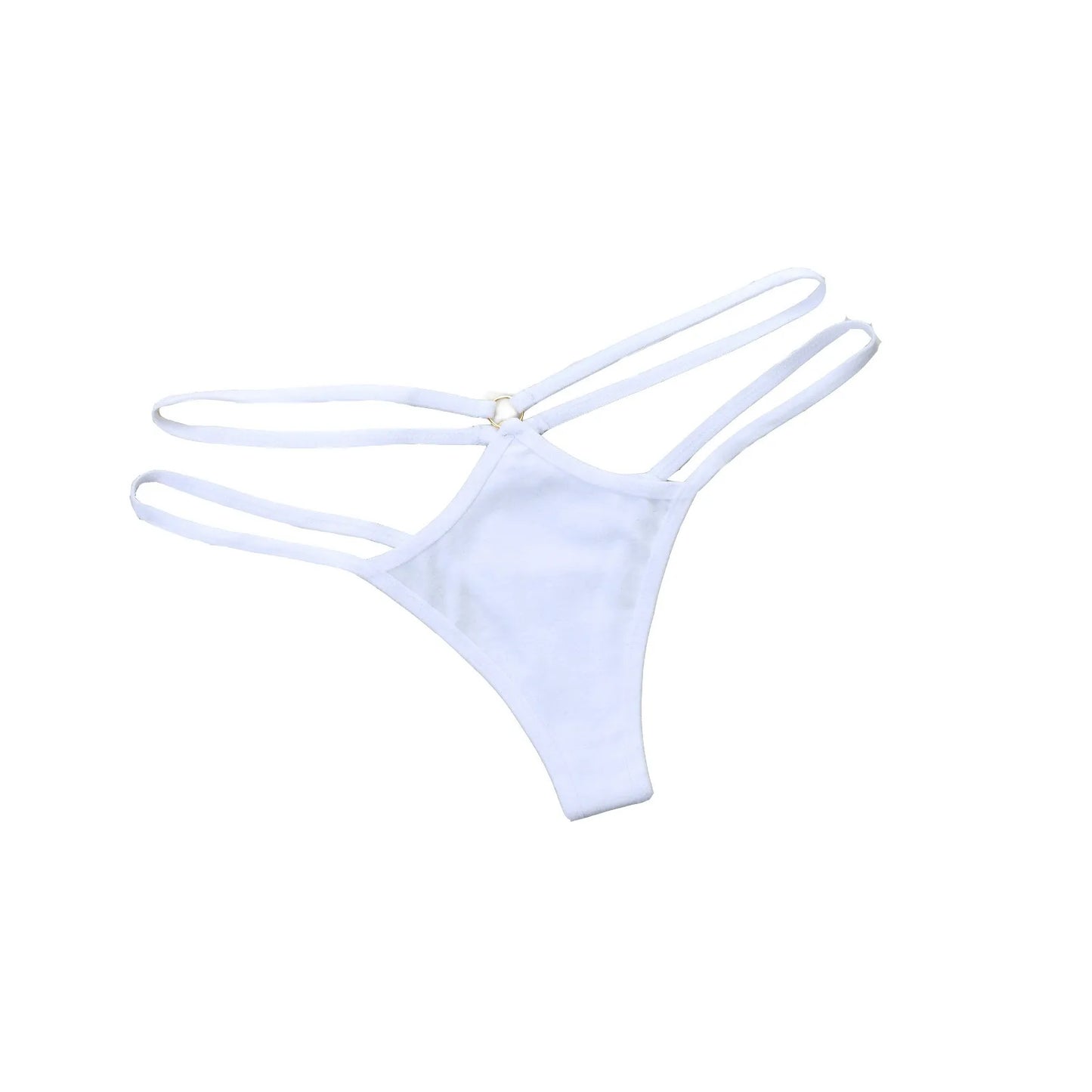 Sexy Lingerie Women Panties Bandage Briefs Female T back Thong Underwear Soft Comfortable Briefs Hollow Out Solid Panties