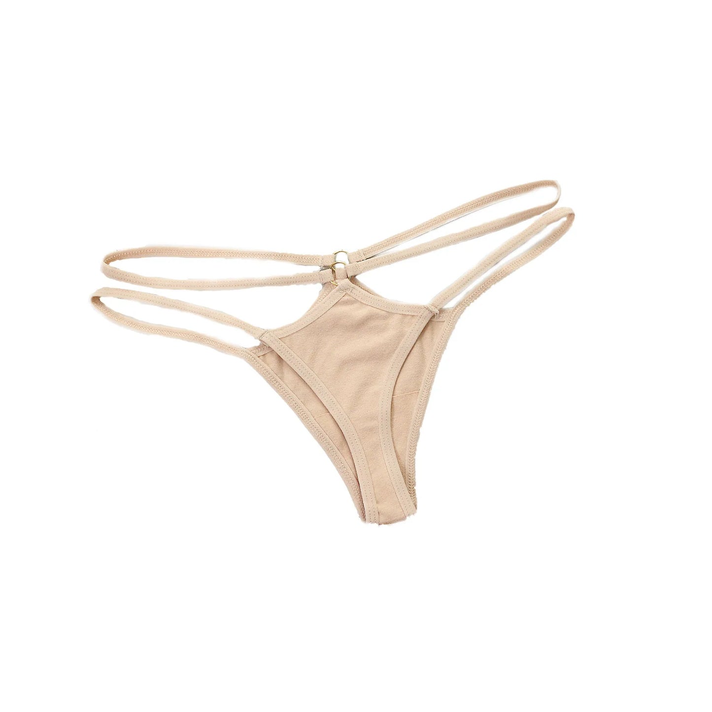 Sexy Lingerie Women Panties Bandage Briefs Female T back Thong Underwear Soft Comfortable Briefs Hollow Out Solid Panties