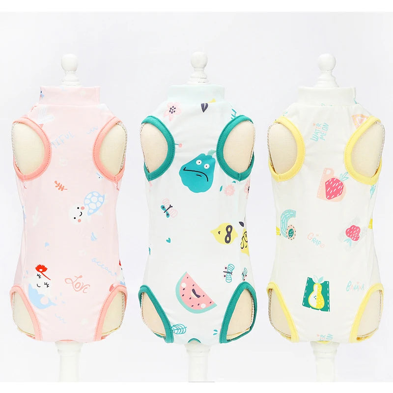 Vestiti Pet Cat Clothes Dress Cat Retrieve After Surgery Clothing Pet Wound Anti-mite Sterilization Pet Supplies Surgical Recovery Suits