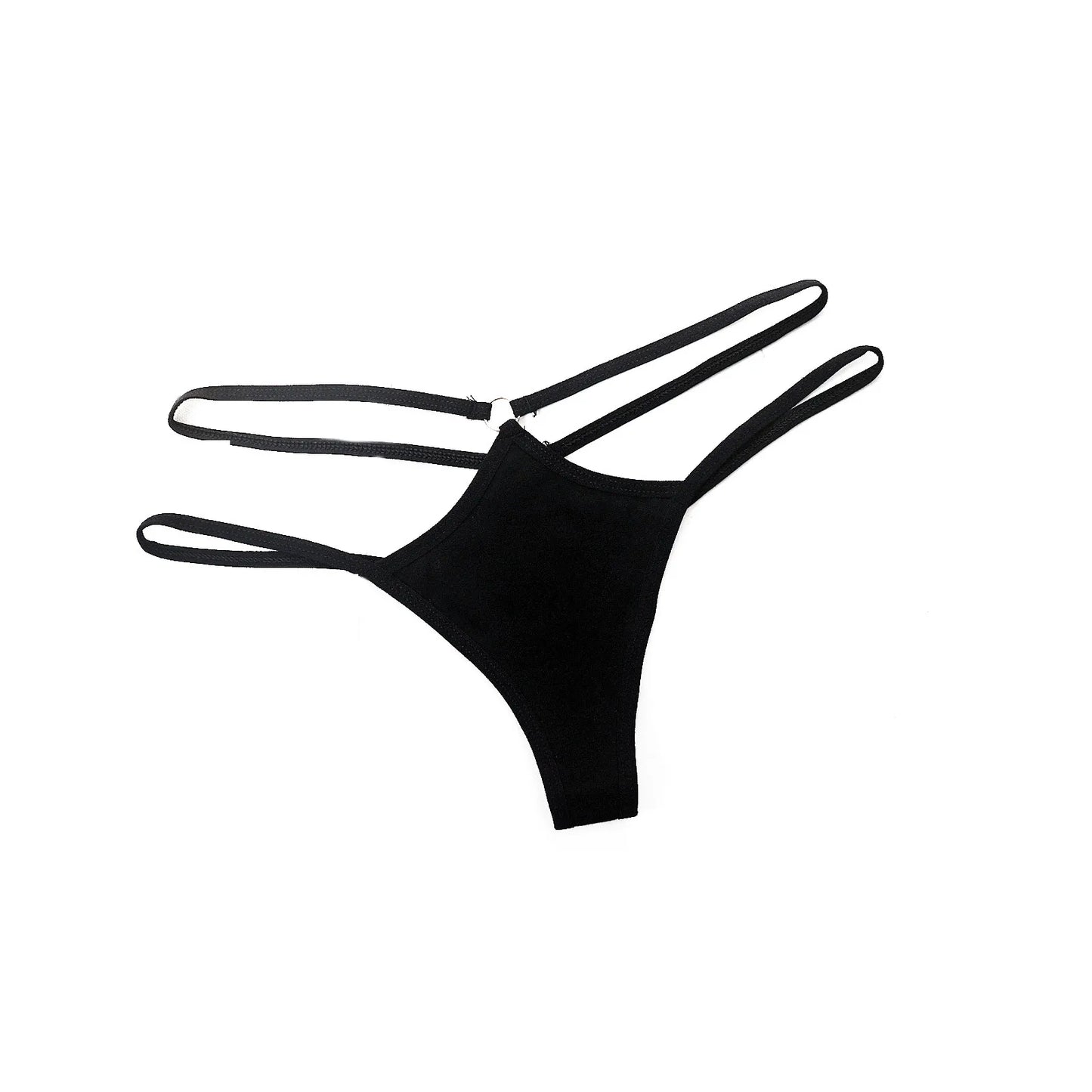 Sexy Lingerie Women Panties Bandage Briefs Female T back Thong Underwear Soft Comfortable Briefs Hollow Out Solid Panties