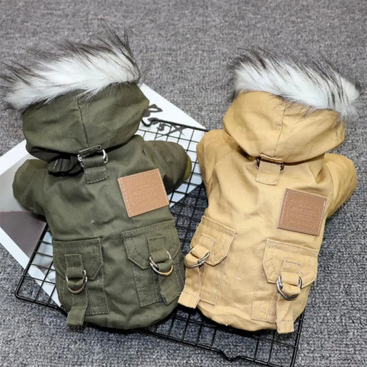Vestiti Winter Dog Clothes Puppy Pet Dog Coat Jacket For Small Medium Dog Thicken Warm Chihuahua Yorkies Hoodie Pets Clothing