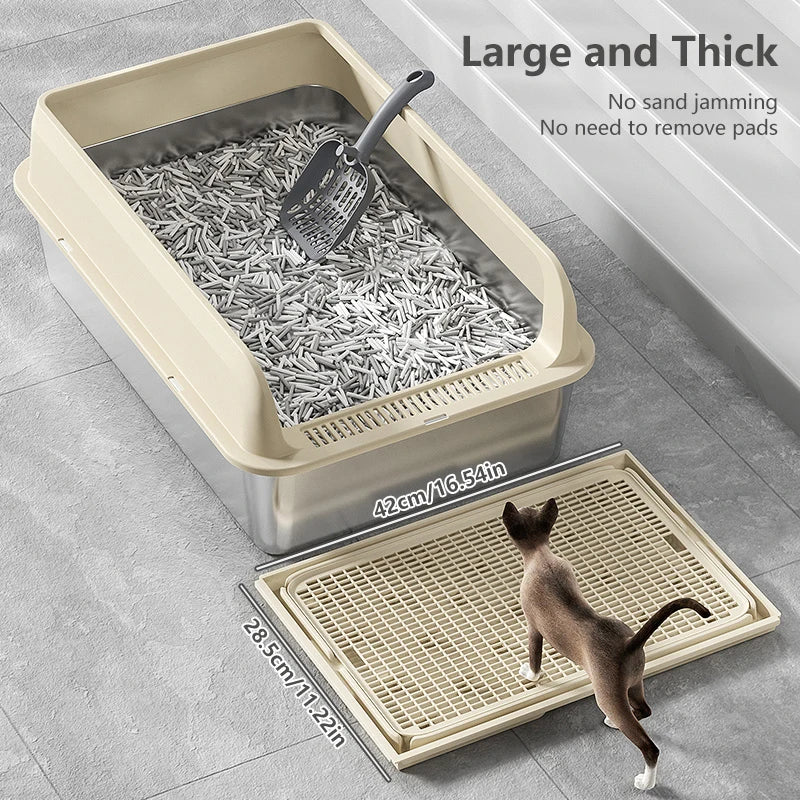 Tappetini Pet Cat Litter Mat Waterproof Double Layer Mats Pet Litter Box Mat Clean Pad Products For Cats Accessories Pet Clean Supplies