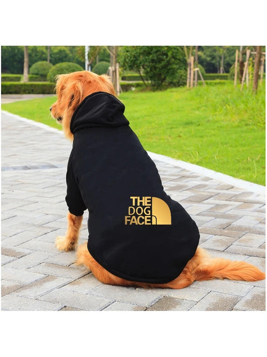 Vestiti fashion large dog outfits cool clothes autumn winter puppy letter printed  hoodies accesorios puppy jumper designer