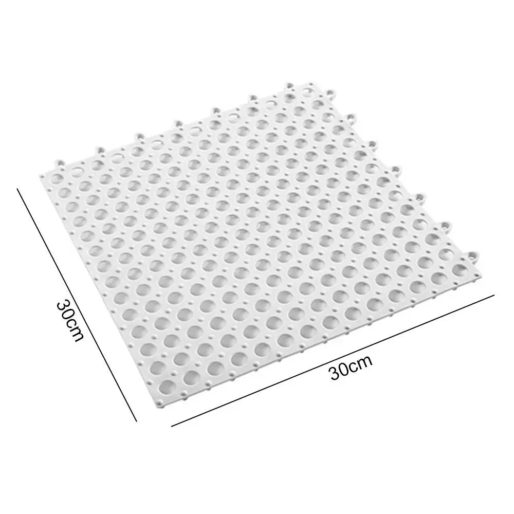 Tappetini TPE Anti-slip Splice Toilet Ground Mat Bathroom Carpet Pet Cage Floor Mat Rabbit Foot Mat