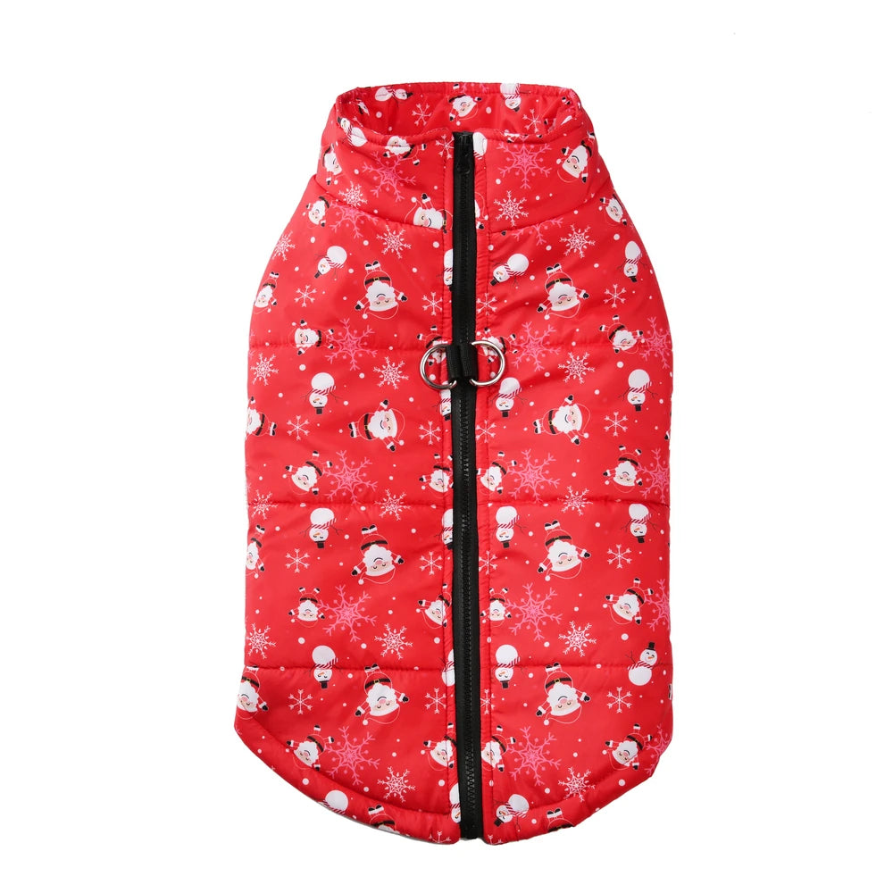 Winter Dog Clothes for Small Medium Dogs Waterproof Warm Leopard Christmas Puppy Jacket Coat Chihuahua French Bulldog Outfits