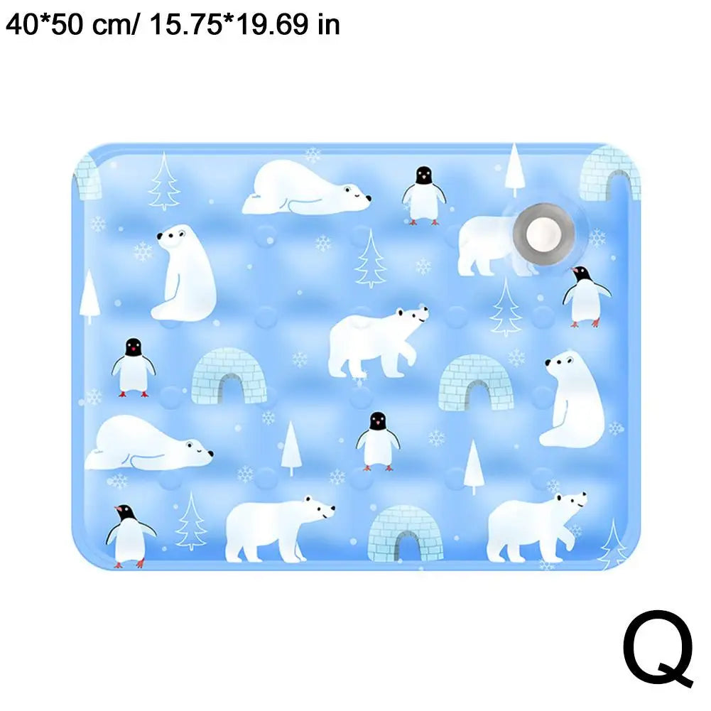 Summer Pet Cooling Mat Breathable Ice Blanket for Dogs Cats Pets Sleep Cold Bed Washable Ice Silk Pads Cushion Pet Accessories