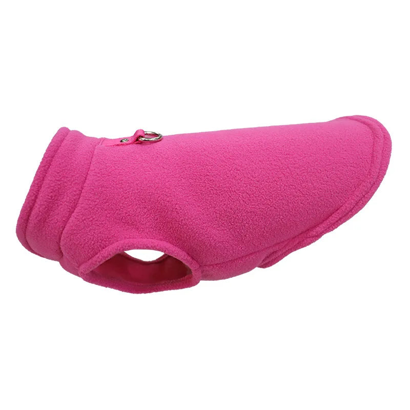 Vestiti Warm Fleece Dogs Clothes Pet Dog Jacket Vest With D-Ring For Small Dog Cats Clothing French Bulldog Costumes Chihuahua Coat