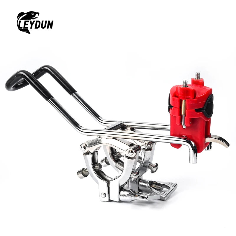 Supporti LEYDUN Boat Fishing Rod Holder Stainless Steel Heavy Duty Rod Holder for Canoe Kayak Boat Metal Pole Mount Support for Sea