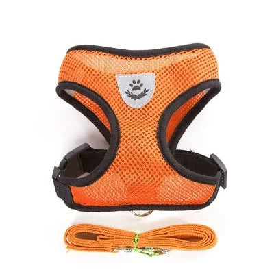 Vestiti Cat Dog Harness with Lead Leash Adjustable Vest Polyester Mesh Breathable Harnesses Reflective sti for Small Dog Cat accessories
