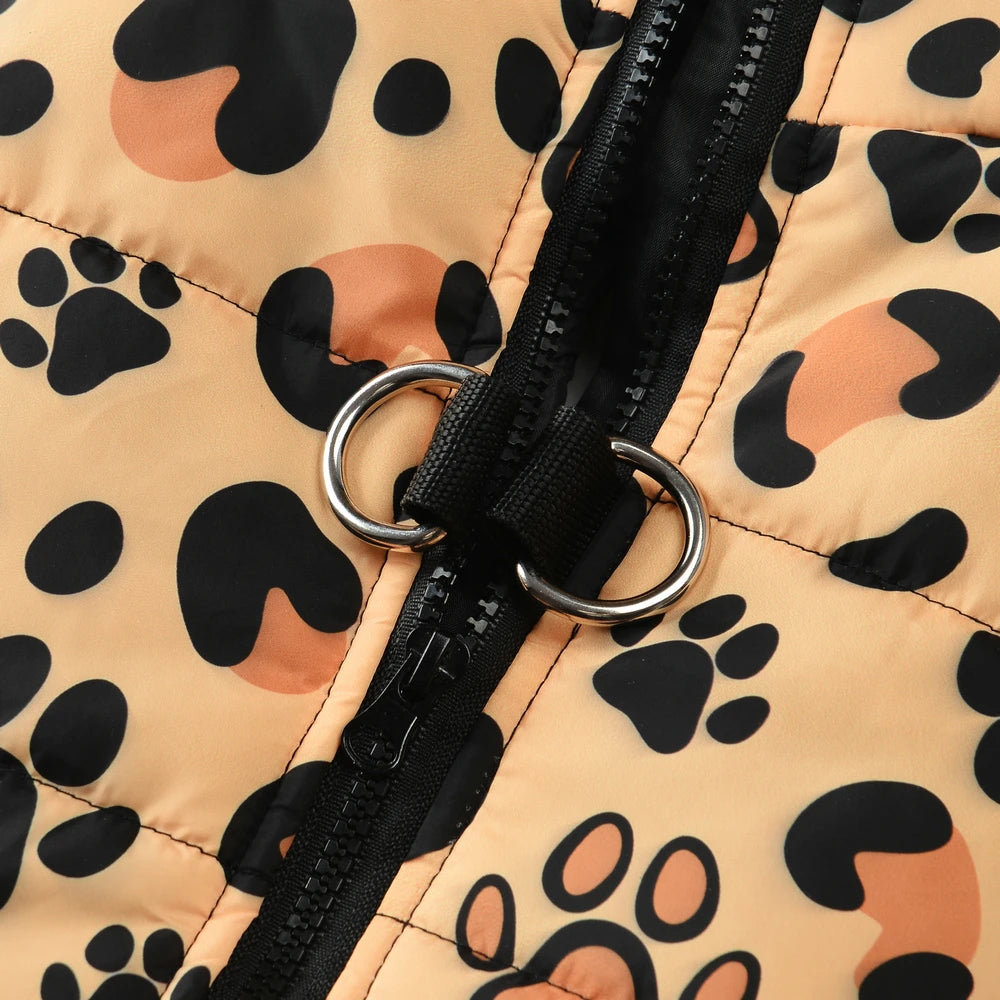 Winter Dog Clothes for Small Medium Dogs Waterproof Warm Leopard Christmas Puppy Jacket Coat Chihuahua French Bulldog Outfits