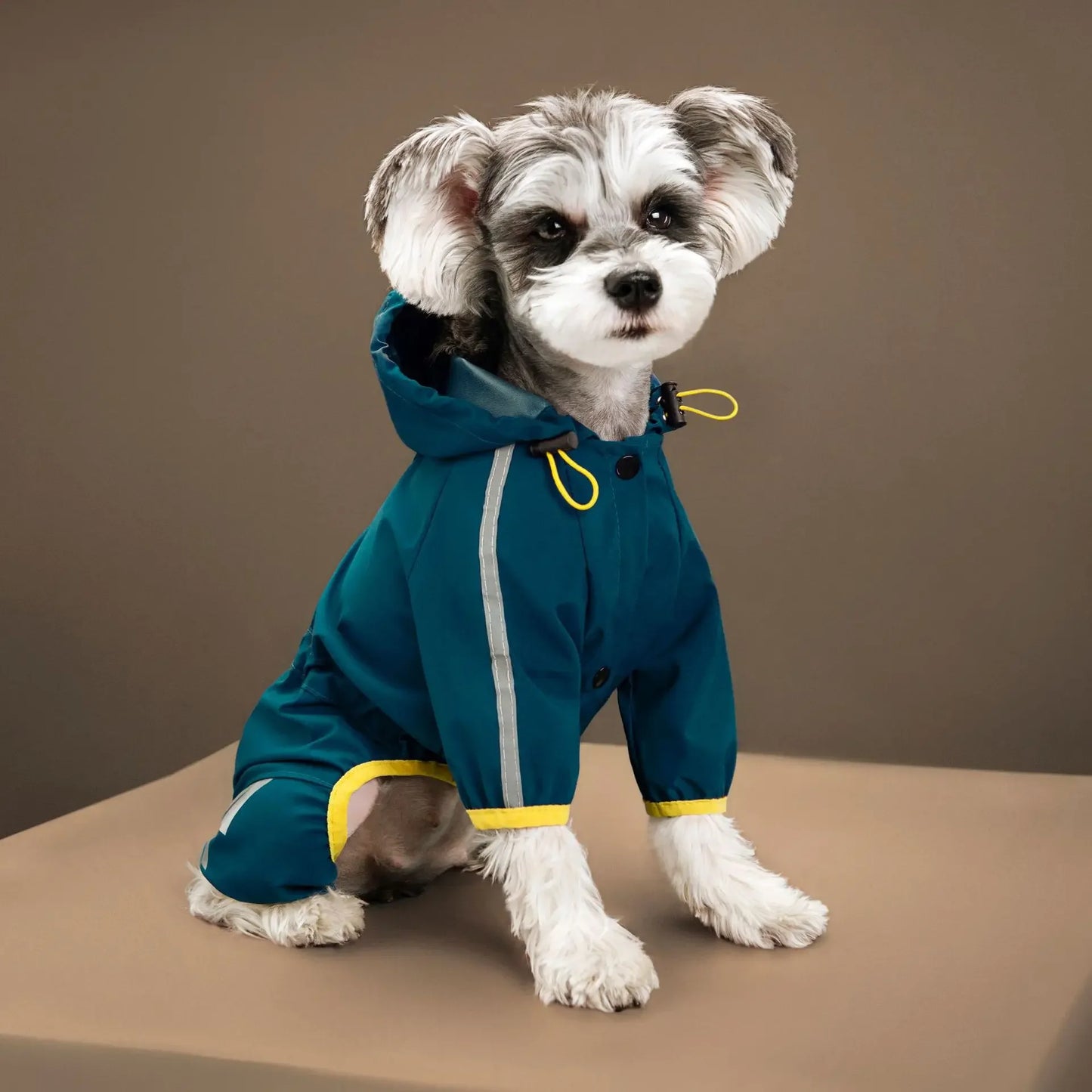 Waterproof Pet Clothes PU Dog Raincoat with Hood for Small Medium Dogs Cats Jacket Chihuahua Hoodie Poodle Pug Jumpsuit Outfits