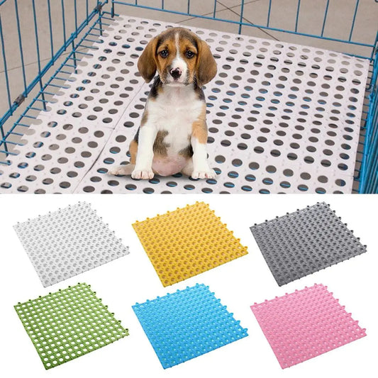 Tappetini TPE Anti-slip Splice Toilet Ground Mat Bathroom Carpet Pet Cage Floor Mat Rabbit Foot Mat