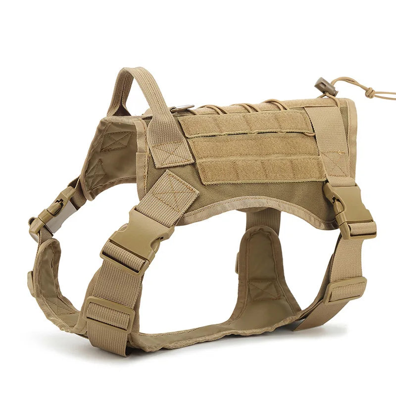 Tactical Dog Harness Military Pet German Shepherd  Pet Training Vest Dog Harness and Leash Set for Small Medium Large Dogs