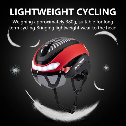 50-Casco da Bici con Luci LED – Horntour Ride | Sicurezza e Stile