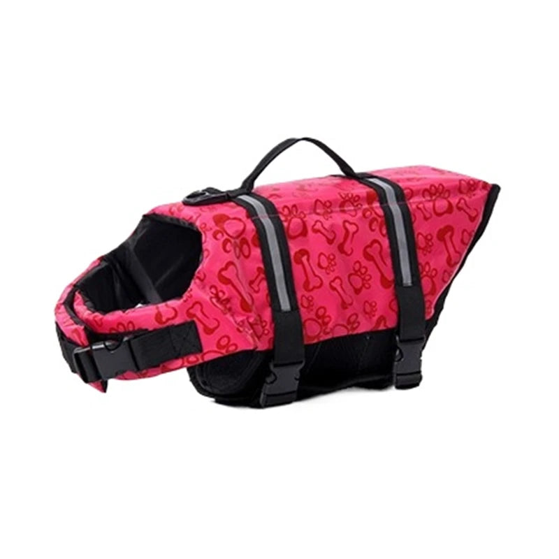 Summer Dog Life Jacket Reflective Adjustable Large Dogs Swimwear Safety Vest Surfing Sailboat Enhanced Buoyancy Pet Lifejackets