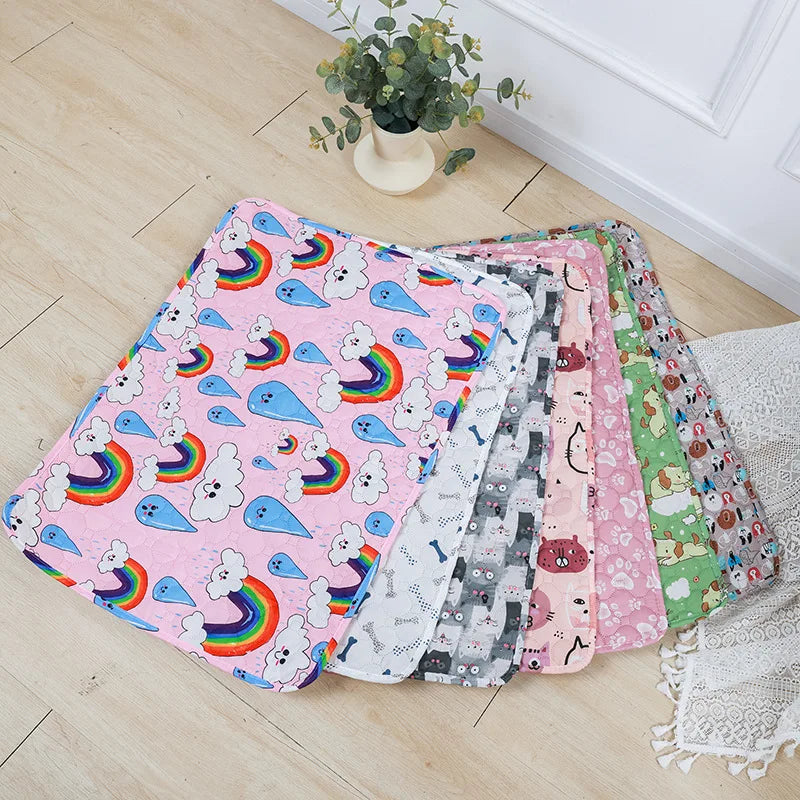 Tappetini Washable Pet Pee Pad Pet Diaper Mat Reusable Mats for Dogs Dog Bed Urine Washable Dog Training Pad Four Seasons Pet Mat Urine