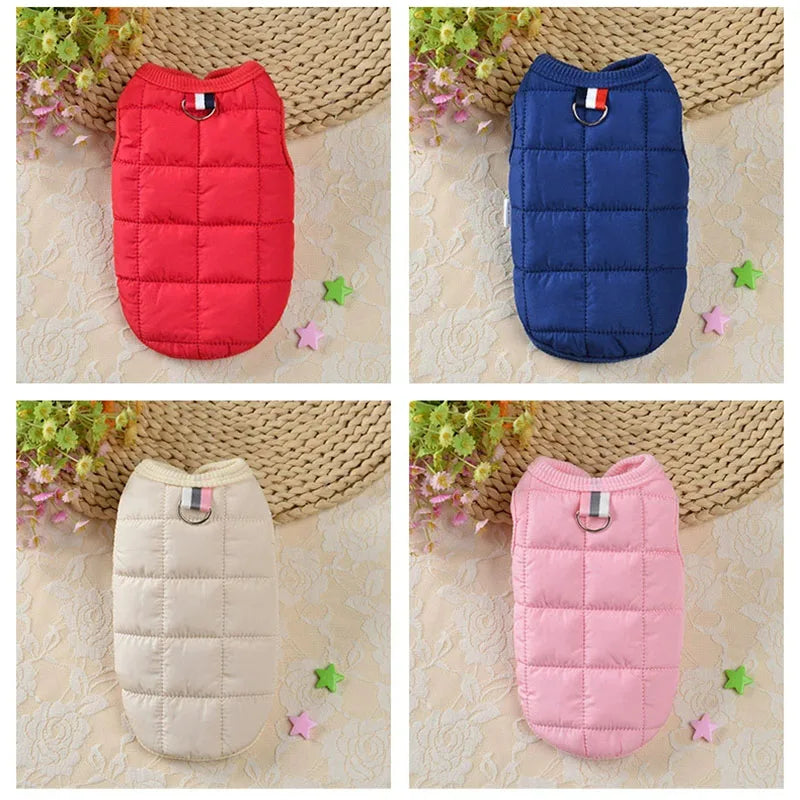 Vestiti Winter Warm Dog Coat Jacket Windproof Dog Clothes for Small Dogs Padded Clothing Chihuahua Clothes Pet Supplies