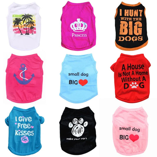 Vestiti Pet Dog Clothes Summer Puppy Pet Clothing For Dog Vest Shirt Winter Warm Dogs Pets Clothing Chihuahua Yorkshire Clothes For Dogs