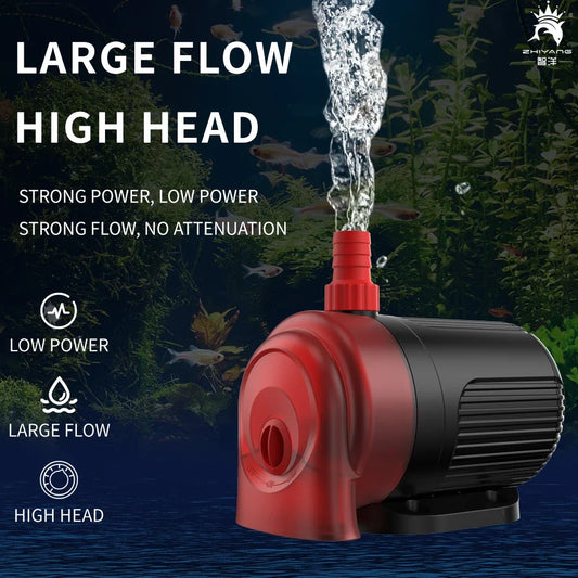 110V 220V Quiet Bottom Suction Water Pump Aquarium Submersible Pump For Water Cycle and Pumping of the Fish Tank Garden Pond